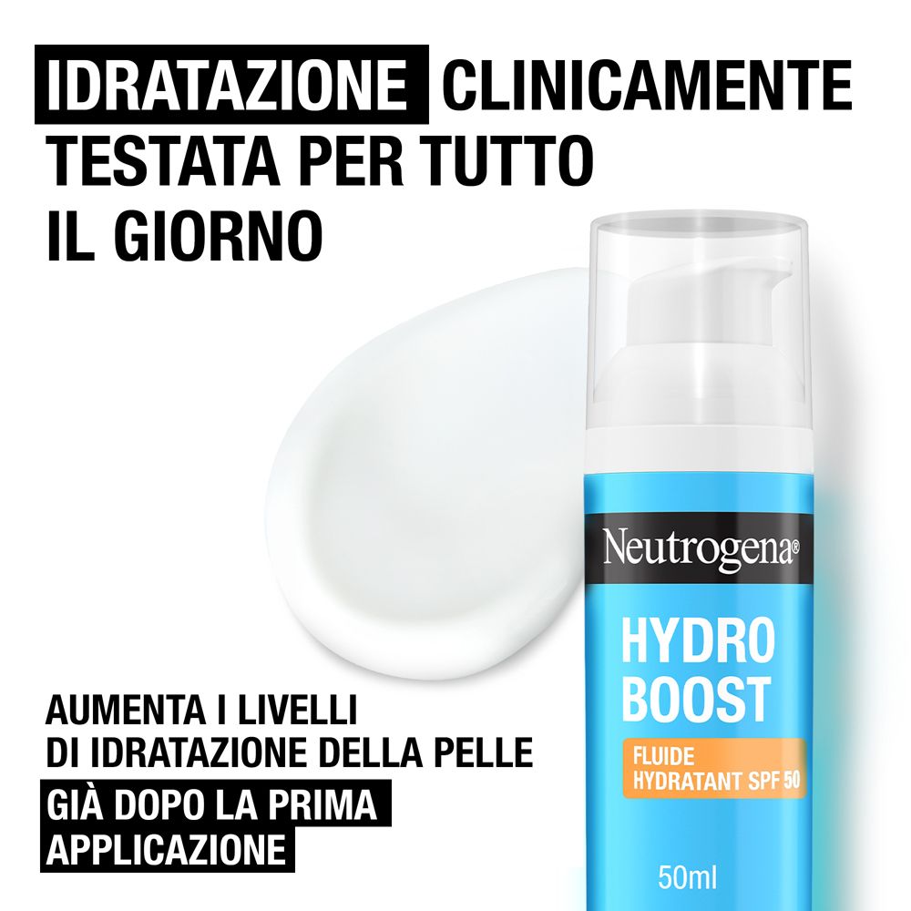 Neutrogena Crema Fluida Viso Idratante Hydro Boost SPF50 - Neutrogena Crema Fluida Viso Idratante Hydro Boost SPF50