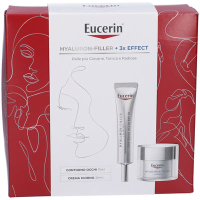 Eucerin Set Hyaluron-Filler Crema Giorno SPF30 + Contorno Occhi SPF15