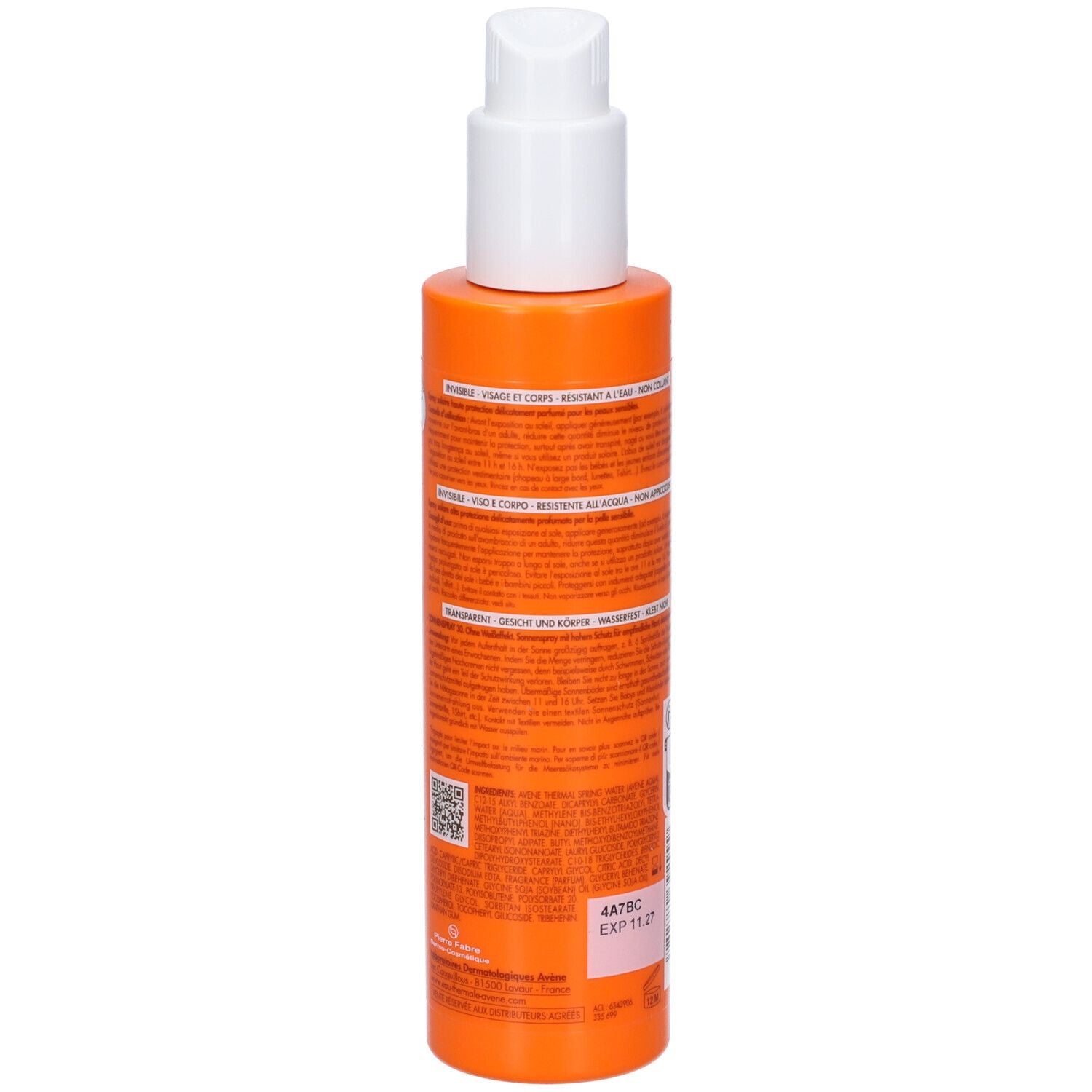 Eau Thermale Avène Spray Solare SPF 30 Alta protezione nuovo pack