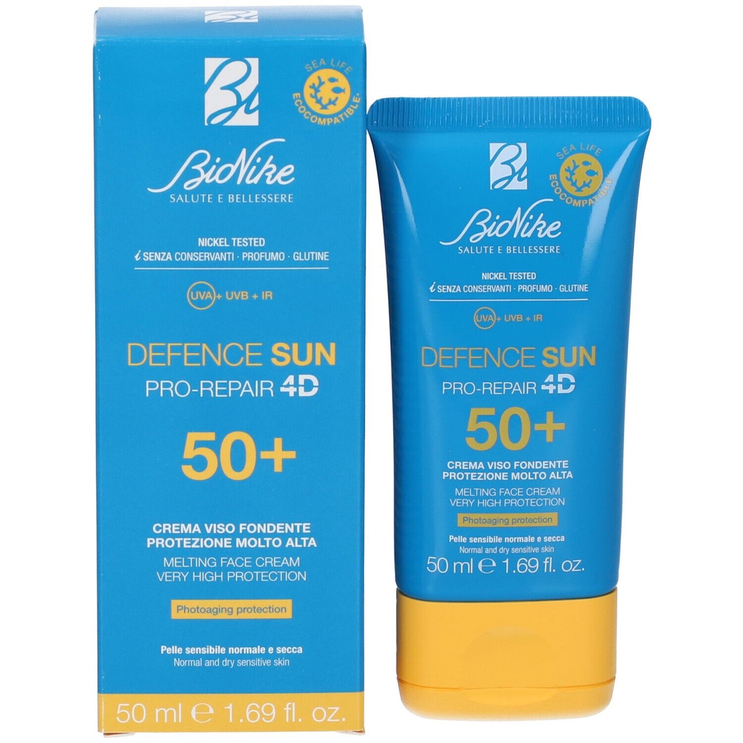 Bionike Defence Sun SPF50+ Crema Viso Fondente 50 Ml