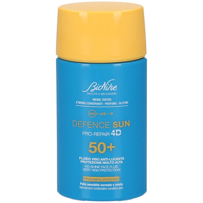 BioNike Defence Sun Pro-Repair 4D SPF 50+ Fluido Viso Anti-Lucidità 50 Ml