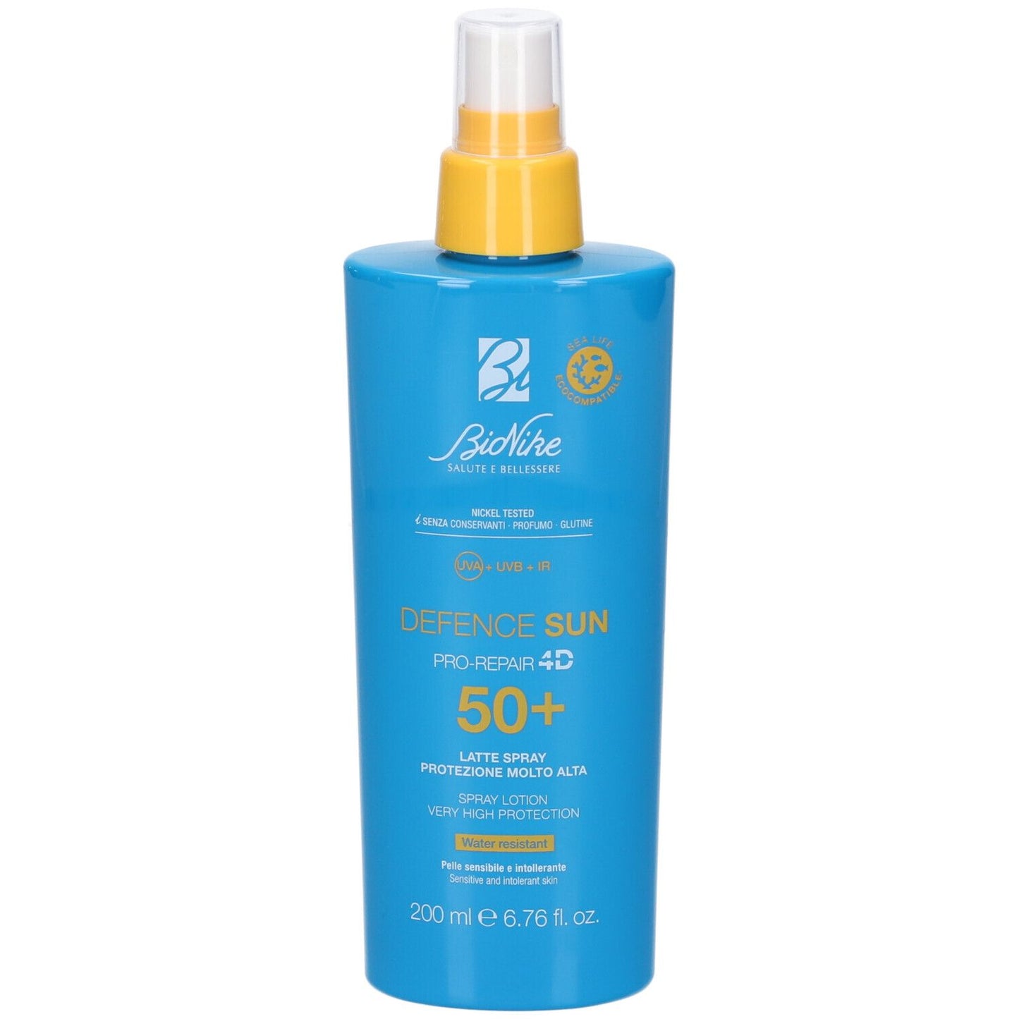 BioNike Defence Sun Pro-Repair 4D SPF 50+ Latte Spray Protezione Molto Alta 200 Ml