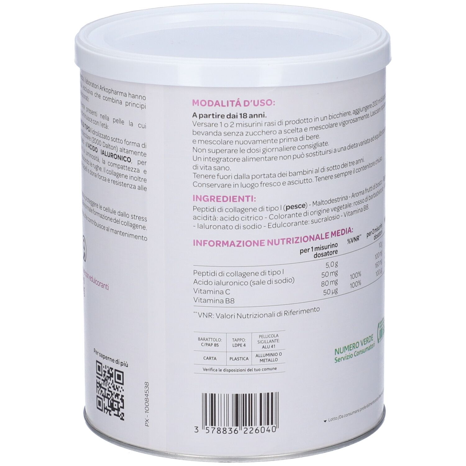 ArkoPharma Collagene Capelli Pelle Unghie 260 G