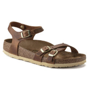 CALZATURE SANDALI PELLE BI-C3 BIRKENSTOCK KUMBA COGNAC WAXYLEATHER 37