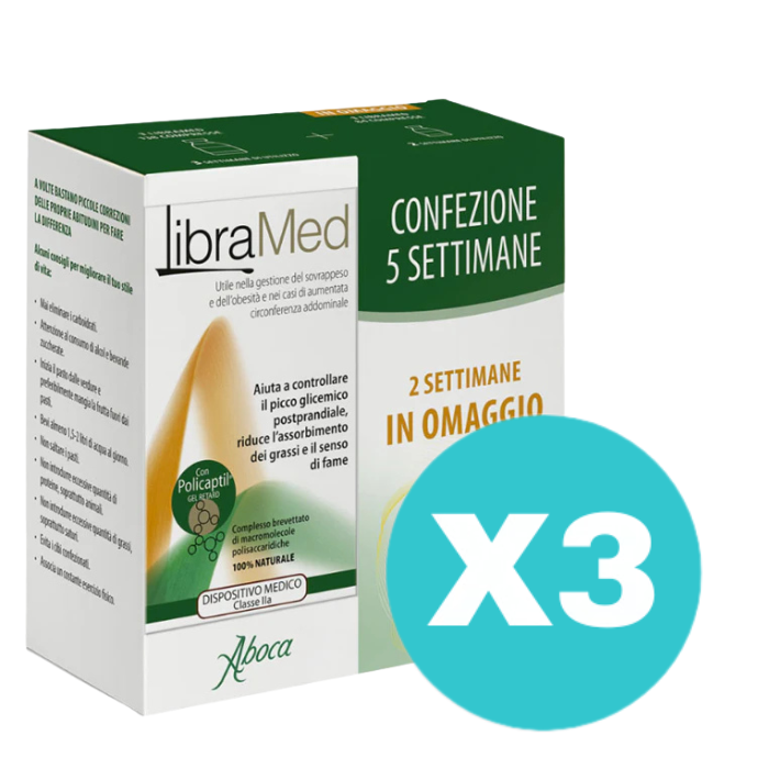 3 Confezioni Aboca Libramed Special Promo 5 settimane