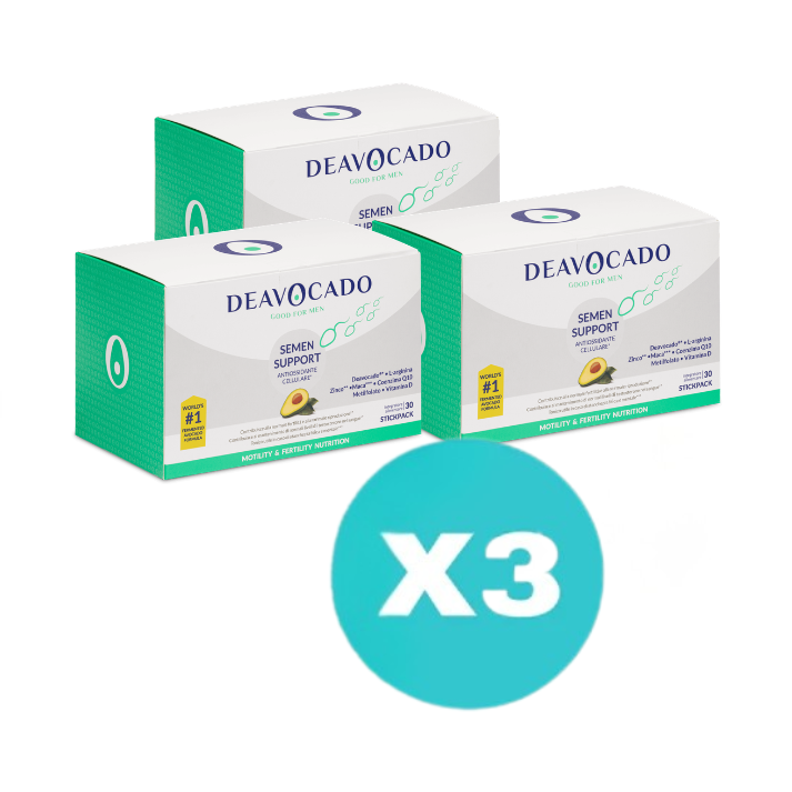 3 Conf. Deavocado Semen Support Uomo