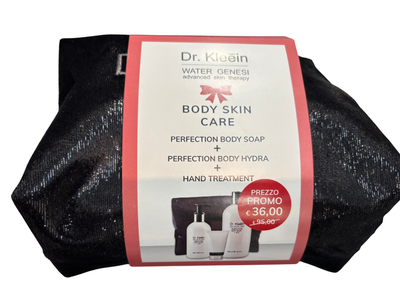 DR KLEEIN Cofanetto BODY SKIN CARE 1 DETERGENTE CORPO 500 ML + 1 IDRATANTE CORPO 250 ML + 1 CREMA MANI 75 ML