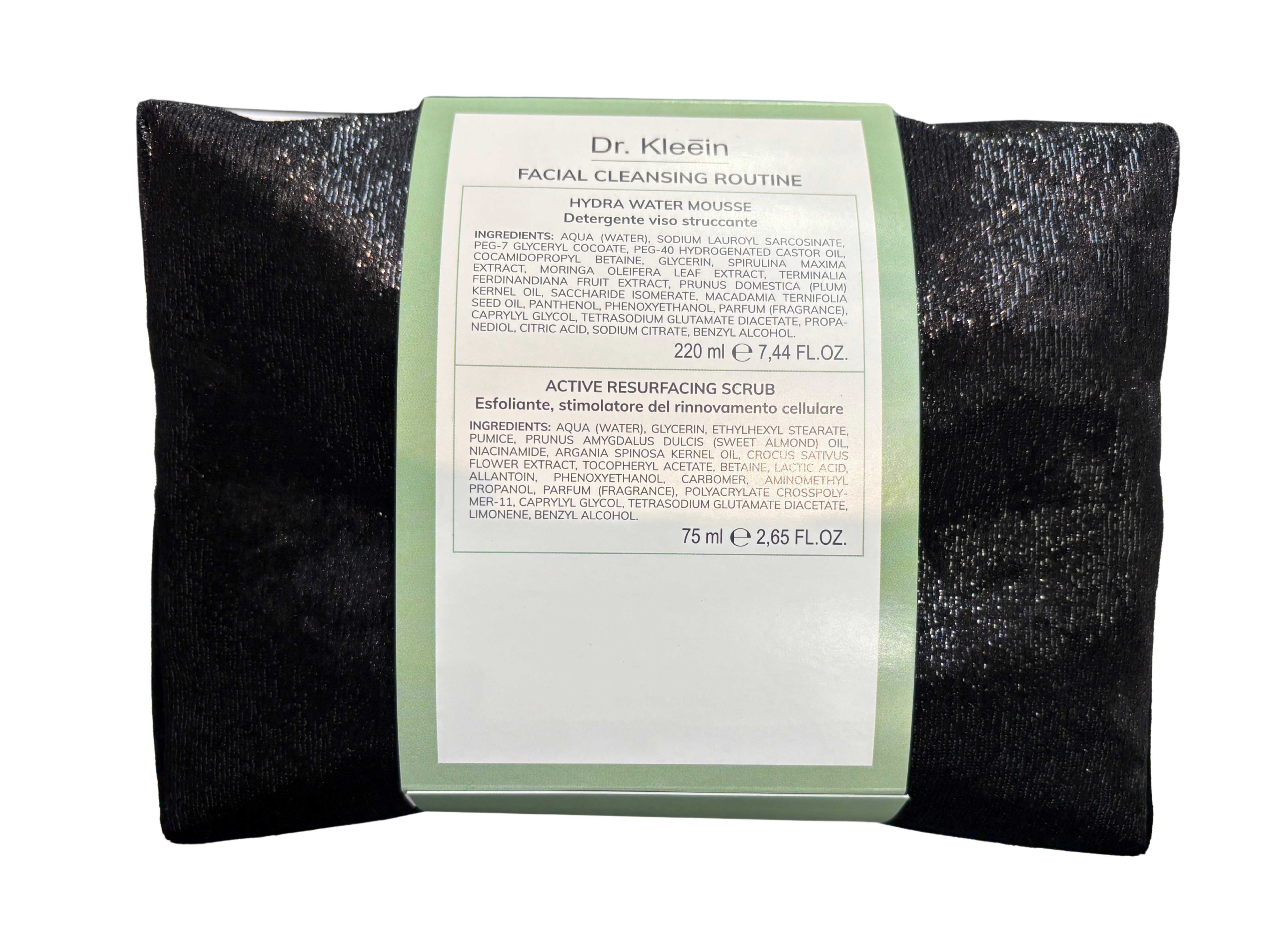 DR KLEEIN Cofanetto FACIAL CLEANSING ROUTINE 1 DETERGENTE VISO 220 ML+ 1 ESFOLIANTE VISO 75 ML