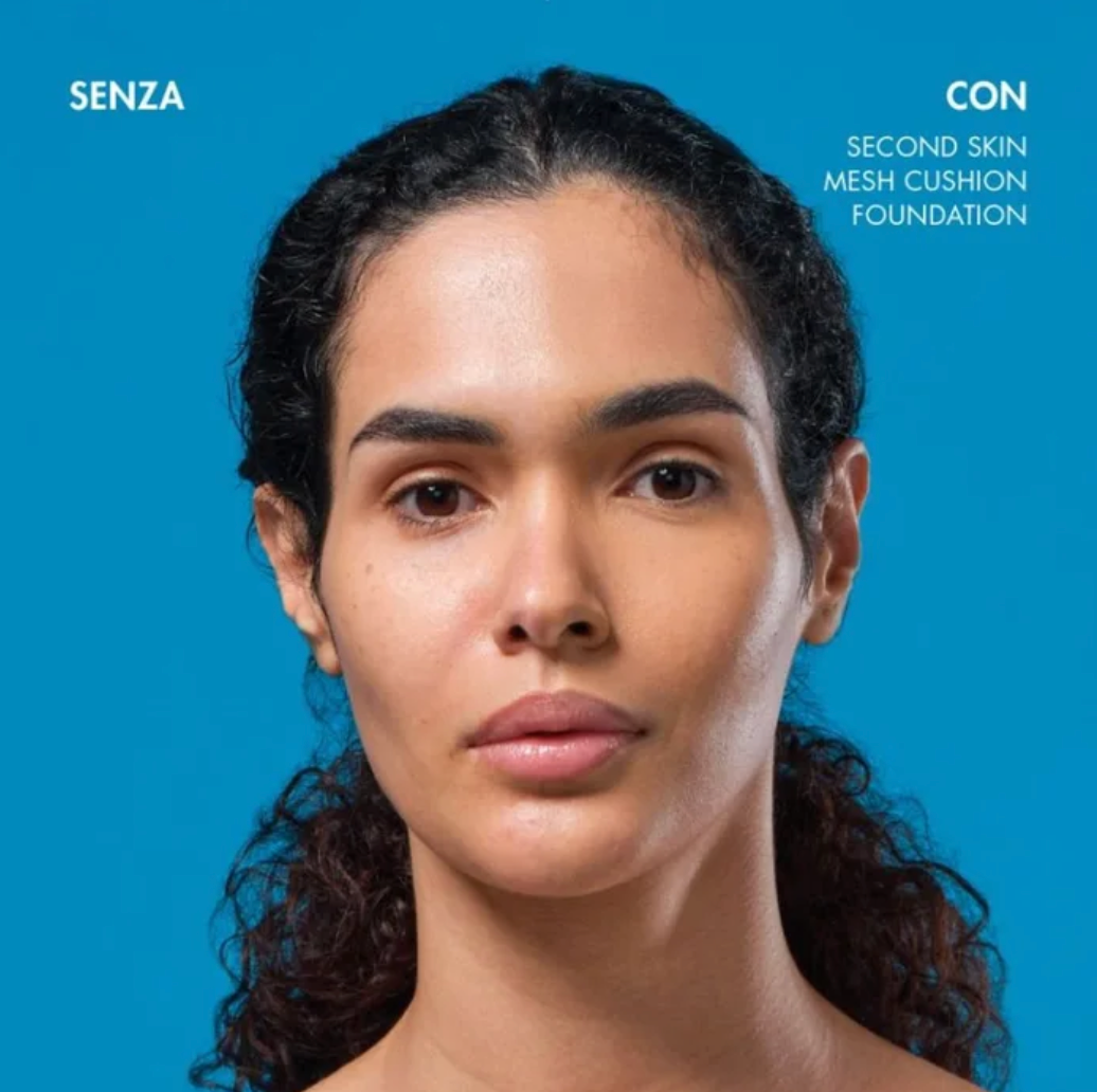 MIAMO Second Skin Mesh Fondotinta Cushion con SPF50 Colore Dune 13,5g