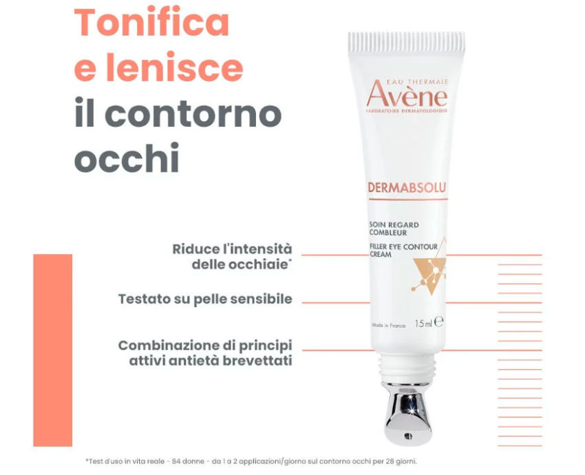 Eau Thermale Avène Dermabsolu Trattamento Contorno Occhi Riempitivo 15 ml