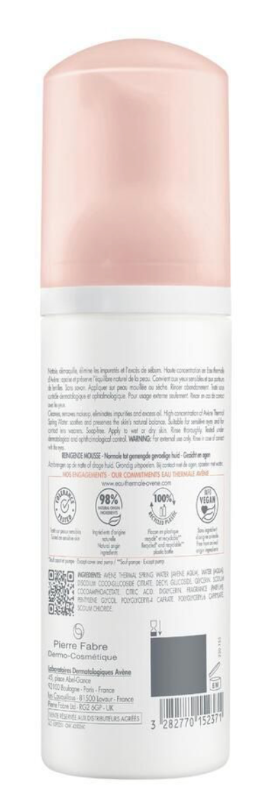 Eau Thermale Avène Les Essentiels - Mousse Opacizzante Detergente - 150 ml