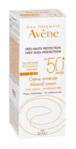Eau Thermale Avene Crema Schermo Minerale 50+ 50 Ml