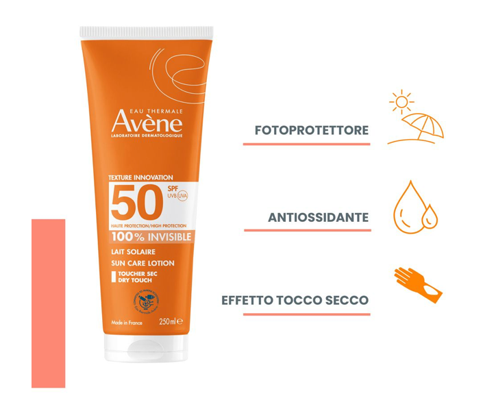 Eau Thermale Avène Solare Latte SPF 50 250 ml