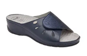 Scholl Calzatura Nives Lam Synth + Printed Suede W Navy Blue 37