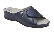 Scholl Calzatura Nives Lam Synth + Printed Suede W Navy Blue 38