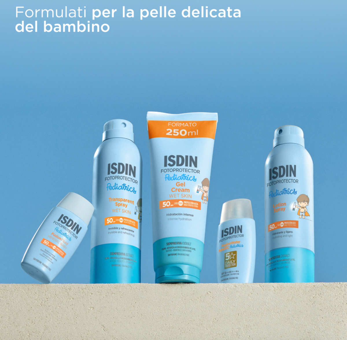 ISDIN Fotoprotezione Gel Cream Pediatrics SPF50+ 250 ml