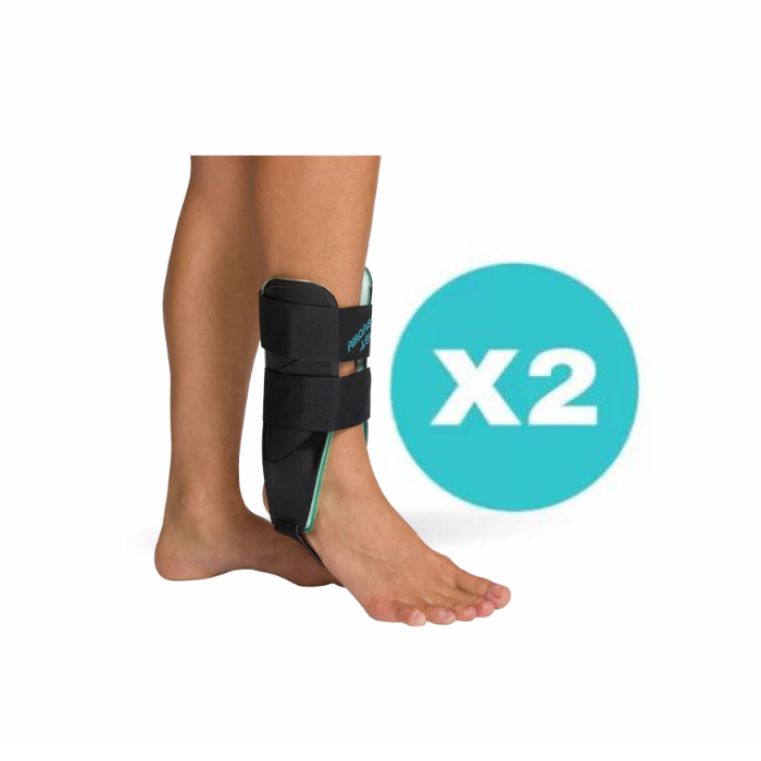 2 Cavigliere AIR-STIRRUP Aircast Cavigliera Universale - tutore bivalva