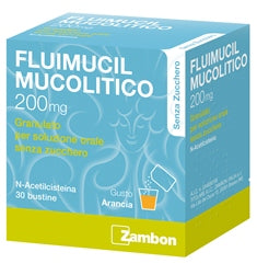 FLUIMUCIL MUCOLITICO*30 bust grat 200 mg senza zucchero