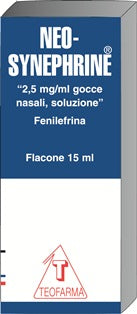 NEOSYNEPHRINE*gtt nasali 2,5 mg/ml 15 ml