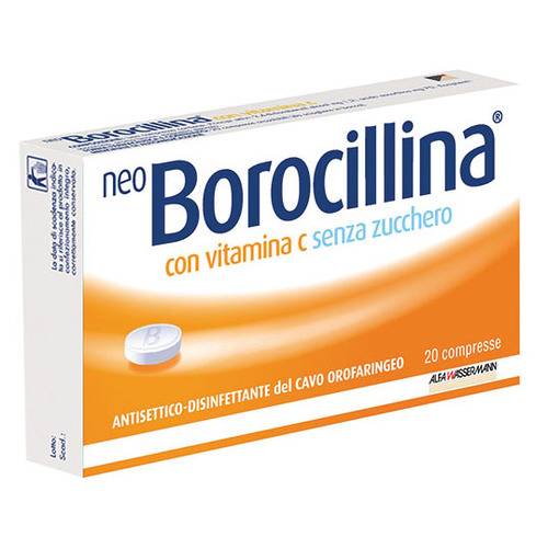 NEOBOROCILLINA C*20 pastiglie 1,2 mg + 70 mg senza zucchero - NEOBOROCILLINA C*20 pastiglie 1,2 mg + 70 mg senza zucchero