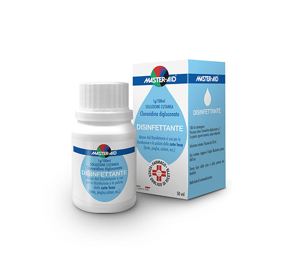 MASTER AID DISINFETTANTE*soluz cutanea 1 g/100 ml 50 ml - MASTER AID DISINFETTANTE*soluz cutanea 1 g/100 ml 50 ml