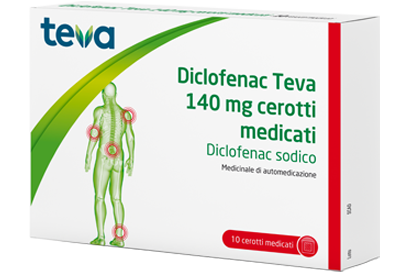 DICLOFENAC (TEVA)*10 cerotti medicati 140 mg - DICLOFENAC (TEVA)*10 cerotti medicati 140 mg