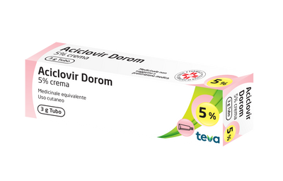 ACICLOVIR (DOROM)*crema derm 3 g 5%