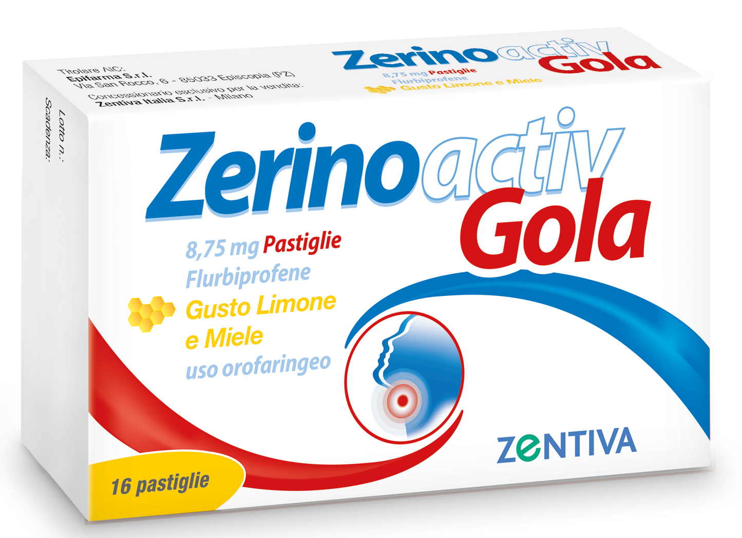 ZERINOACTIV GOLA*16 pastiglie 8,75 mg limone miele
