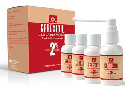 CAREXIDIL*4 flaconi spray soluz cutanea 60 ml 2%