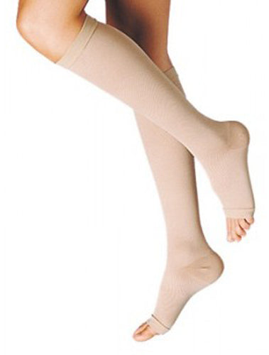 GAMBALETTO TERAPEUTICO DUALSAN A COMPRESSIONE DECRESCENTE KKL1 PUNTA APERTA BEIGE UNISEX 5 1 PAIO - GAMBALETTO TERAPEUTICO DUALSAN A COMPRESSIONE DECRESCENTE KKL1 PUNTA APERTA BEIGE UNISEX 5 1 PAIO