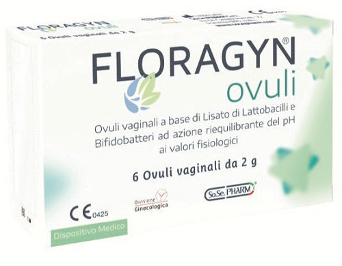 OVULI VAGINALI A BASE DI LATTOBACILLI LISATI FLORAGYN OVULI2 G 6 PEZZI