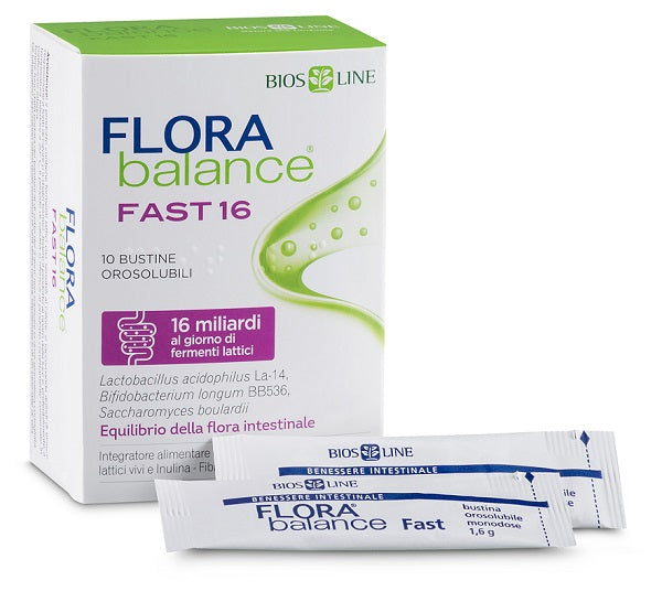 BIOSLINE FLORABALANCE FAST 10 BUSTINE OROSOLUBILI - BIOSLINE FLORABALANCE FAST 10 BUSTINE OROSOLUBILI