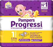 PAMPERS PROGRESSI NEWBORN PANNOLINO 1 2-5KG 28 PEZZI
