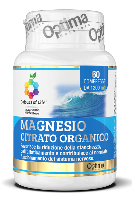 COLOURS OF LIFE MAGNESIO CITRATO ORGANICO 60 COMPRESSE 1200MG - COLOURS OF LIFE MAGNESIO CITRATO ORGANICO 60 COMPRESSE 1200MG