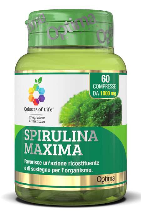 COLOURS OF LIFE SPIRULINA MAXIMA 60 COMPRESSE 1000 MG - COLOURS OF LIFE SPIRULINA MAXIMA 60 COMPRESSE 1000 MG