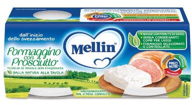 MELLIN BABY FORMAGGINO CON PROSCIUTTO 2 X 80 G - MELLIN BABY FORMAGGINO CON PROSCIUTTO 2 X 80 G