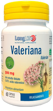 LONGLIFE VALERIANA 60 CAPSULE 500 MG