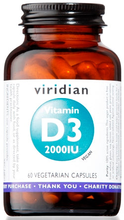 VIRIDIAN VITAMIN D3 2000IU 60CPS - VIRIDIAN VITAMIN D3 2000IU 60CPS