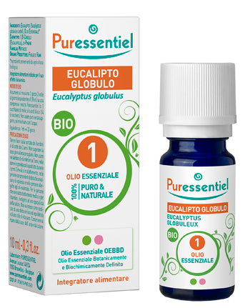 PURESSENTIEL EUCALIPTO GLOBULO OLIO ESSENZIALE BIO 10 ML - PURESSENTIEL EUCALIPTO GLOBULO OLIO ESSENZIALE BIO 10 ML