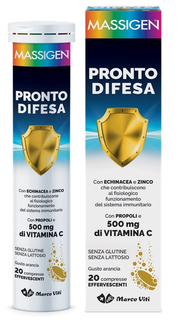 MASSIGEN PRONTO DIFESA 20 COMPRESSE EFFERVESCENTI - MASSIGEN PRONTO DIFESA 20 COMPRESSE EFFERVESCENTI