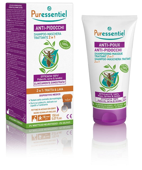 PURESSENTIEL SHAMPOO TRATTANTE ANTI-PIDOCCHI 150 ML - PURESSENTIEL SHAMPOO TRATTANTE ANTI-PIDOCCHI 150 ML
