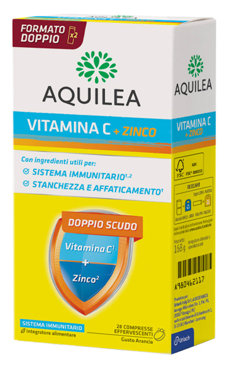 AQUILEA VITAMINA C 14 COMPRESSE EFFERVESCENTI BIPACK - AQUILEA VITAMINA C 14 COMPRESSE EFFERVESCENTI BIPACK