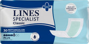 PANNOLONE LINES SPECIALIST CLASSIC RETTANGOLARE CON BARRIERACONTROL 30 PEZZI