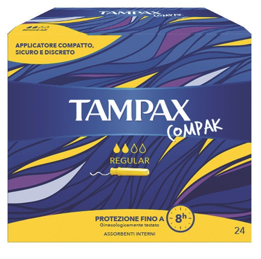 TAMPAX COMPAX REGULAR 24 PEZZI - TAMPAX COMPAX REGULAR 24 PEZZI