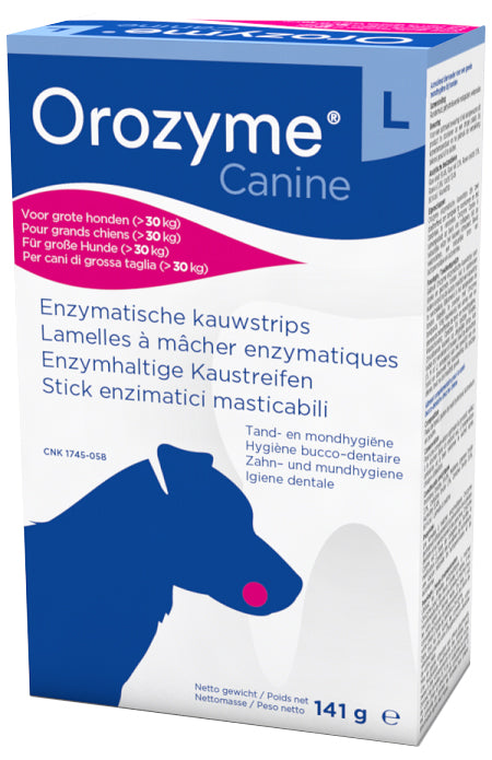OROZYME CANINE STRISCE ENZIMATICHE MASTICABILI PER CANI DI TAGLIA GRANDE