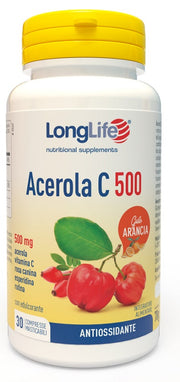 LONGLIFE ACEROLA C500 ARANCIA 30 COMPRESSE MASTICABILI