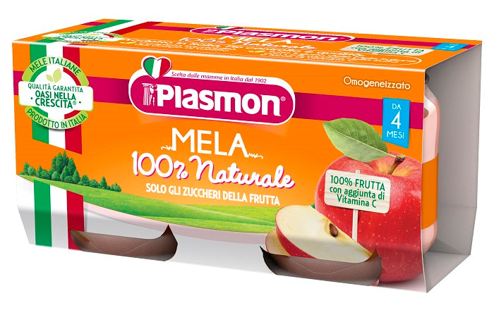 PLASMON OMOGENEIZZATO MELA 2 X 80 G