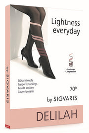 SIGVARIS DELILAH 70 DENARI MESH COLLANT NERO 2