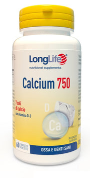 LONGLIFE CALCIUM 750 60 TAVOLETTE RIVESTITE SENZA GLUTINE