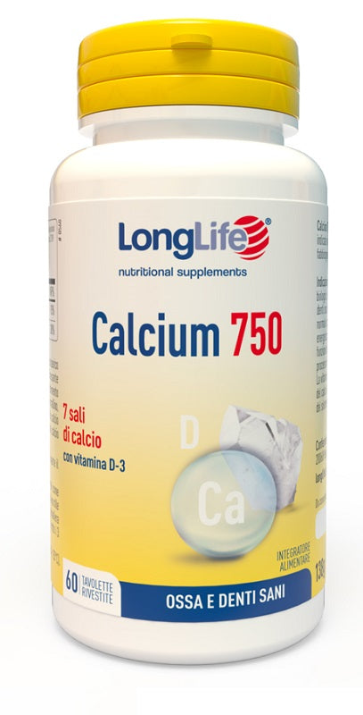 LONGLIFE CALCIUM 750 60 TAVOLETTE RIVESTITE SENZA GLUTINE